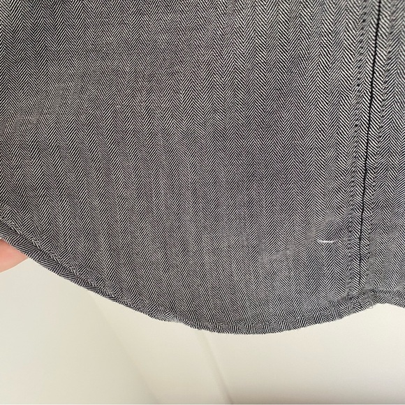 Rag and Bone - Men's Fit 2 Tomlin Shirt - Black and White Herringbone - size M - Picture 16 of 16